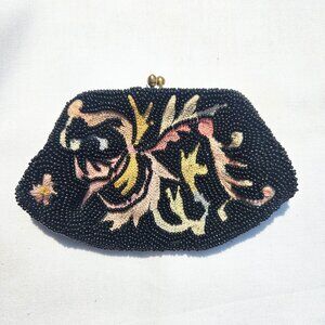 Vintage Handmade Jorelle Beaded Coin Purse Belgium
